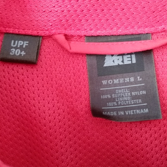 REI Vented Recreational Outdoor Adventure Hiking Shirt L Orange Coral - Picture 2 of 16